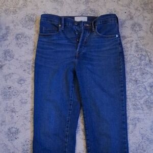 Everlane High Rise Slim Straight Jean